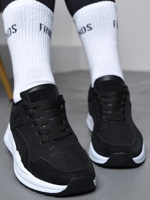 Кроссовки черные на шнуровке | 6725743