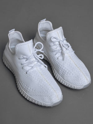 Текстильні кросівки білого кольору | 6725970