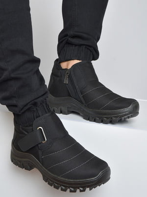 Зимние черные ботинки на меху | 6726035