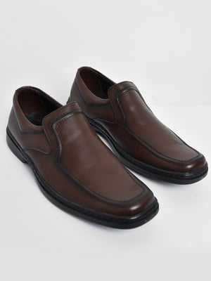 Туфли коричневые с квадратным носком | 6726071