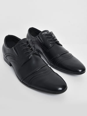 Туфлі чорні класичні на шнурівці | 6726074