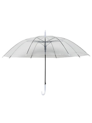 Зонт полуавтомат трость белый | 6726143