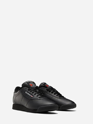 Черные кроссовки с перфорацией и логотипом бренда | 6729696