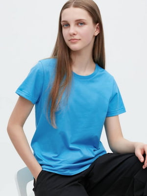 Базовая футболка голубого цвета | 6729752