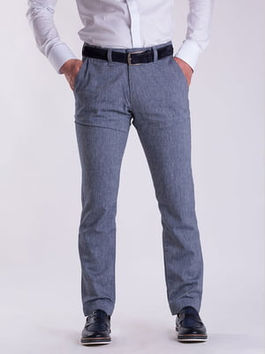 Серые классические брюки с карманами | 6726247