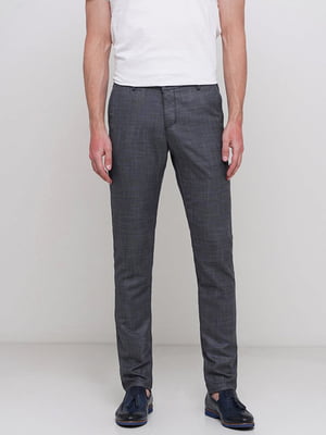 Классические темно-серые брюки с карманами | 6726251