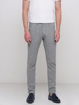 Серые классические брюки с карманами | 6726255