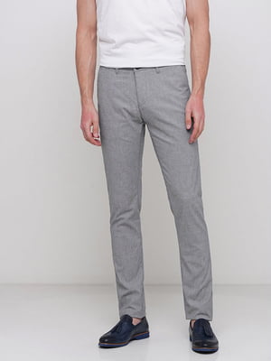 Серые классические брюки с карманами | 6726258