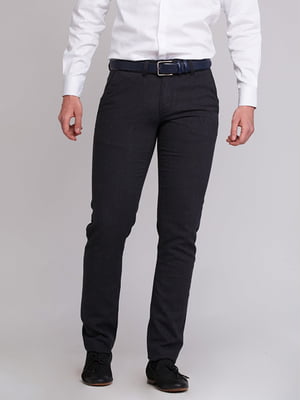 Темно-сірі класичні штани з кишенями | 6726281