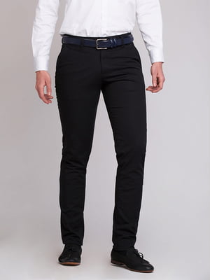 Черные классические брюки с карманами | 6726284