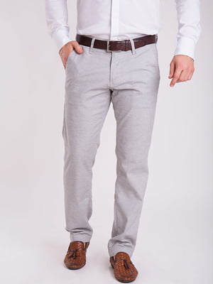 Бежеві класичні штани з кишенями | 6726294