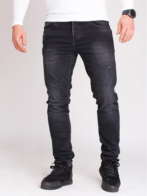 Чорні прямі джинси | 6726308