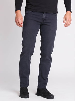 Темно-сірі джинси прямого крою | 6726320