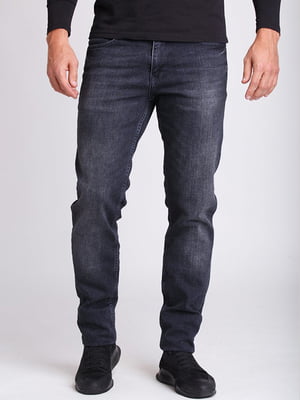 Темно-сірі джинси прямого крою | 6726321