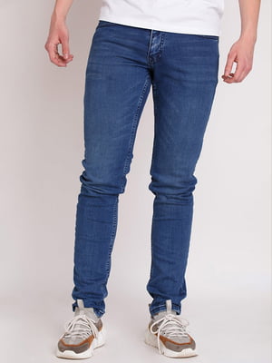 Сині обтягуючі джинси | 6726324