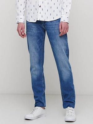 Сині джинси прямого крою | 6726328