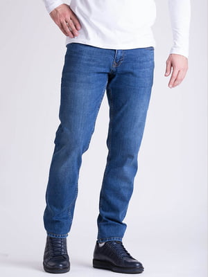 Сині джинси прямого крою | 6726332