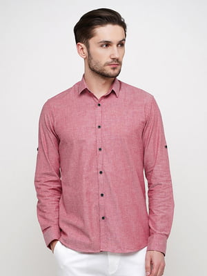 Розовая рубашка в классическом стиле | 6726473