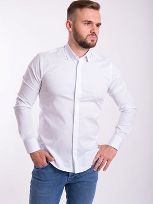 Белая классическая рубашка на пуговицах | 6726582