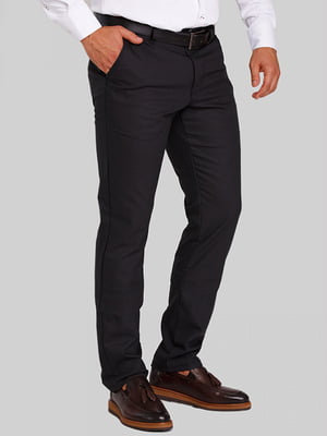 Черные классические брюки с карманами | 6726824