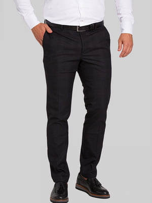 Черные классические брюки с карманами | 6726839