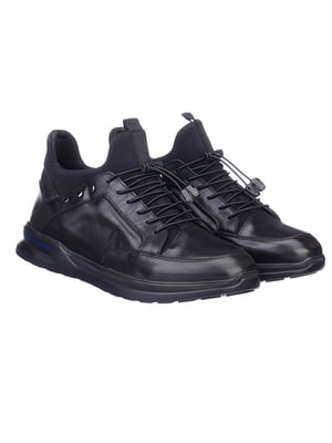 Черные кожаные ботинки | 6726894
