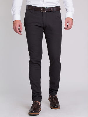 Серые классические брюки с карманами | 6727030