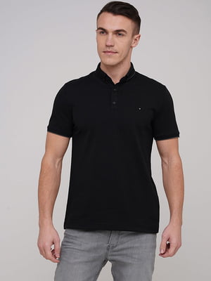 Базовая футболка-поло черного цвета | 6727180