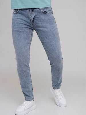 Сині обтягуючі джинси | 6727396