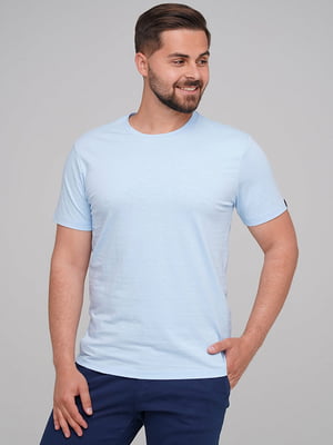 Блакитна базова футболка | 6727446