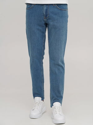 Сині джинси прямого крою | 6727520