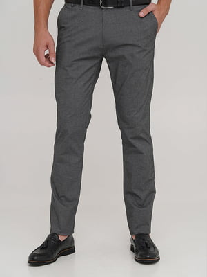 Серые классические брюки с карманами | 6727525