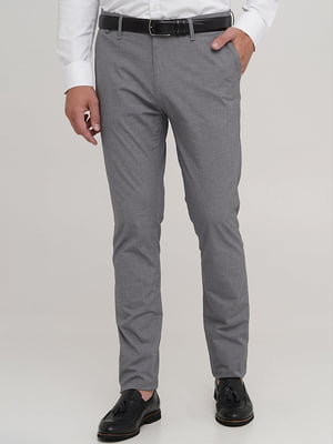 Світло-сірі класичні штани з кишенями | 6727527