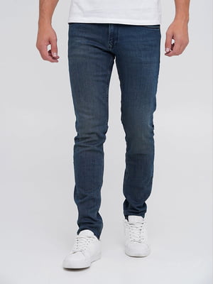 Сині джинси прямого крою | 6727581
