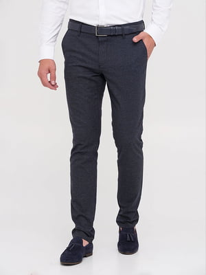 Классические синие брюки с карманами | 6727605