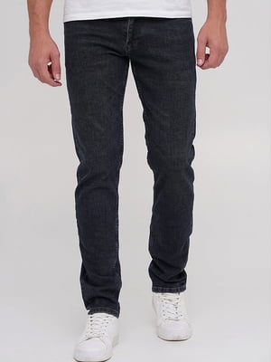 Темно-сірі джинси прямого крою | 6727625