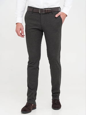 Коричневые классические брюки с карманами | 6727730