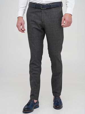 Серые классические брюки с карманами | 6727749