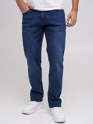 Сині джинси прямого крою | 6727865