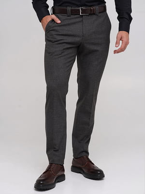 Серые классические брюки с карманами | 6727925