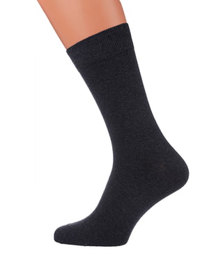 Шкарпетки бавовняні темно-сірі | 6728000