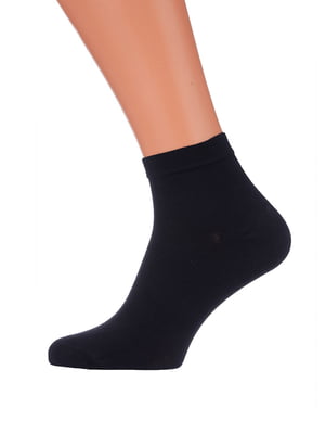 Шкарпетки короткі бавовняні чорні | 6728024