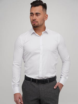 Белая классическая рубашка на пуговицах | 6728054