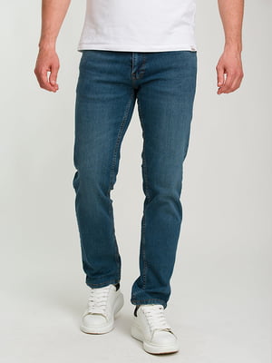 Сині джинси прямого крою | 6728275