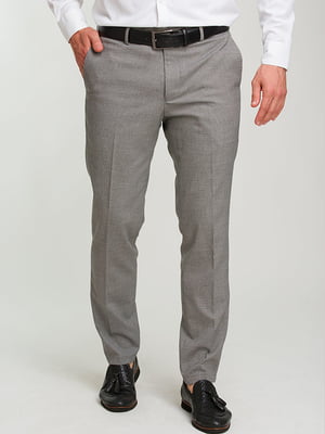 Классические серые брюки с карманами | 6728282