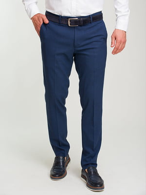 Классические синие брюки с карманами | 6728343