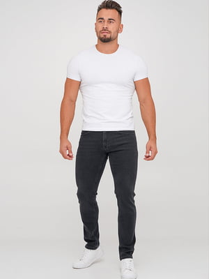 Чорно-сірі завужені джинси | 6728418