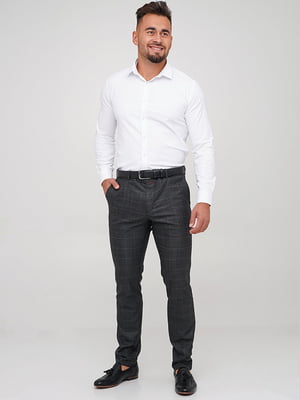 Темно-серые классические брюки с карманами | 6728475