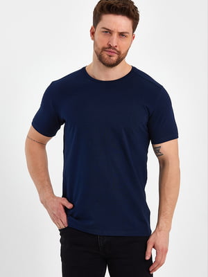 Синя базова футболка | 6728797