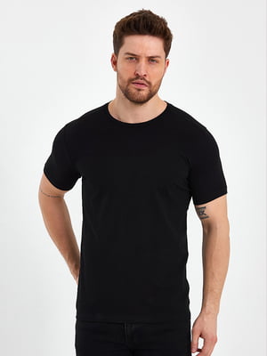 Чорна базова футболка | 6728953